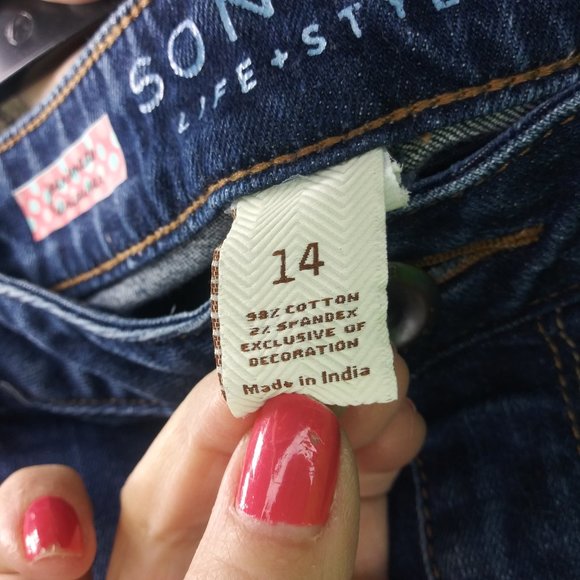 2014 Size 14 Jeaniemade Sonoma Life + Style Flare Legg Jeans - Picture 5 of 5